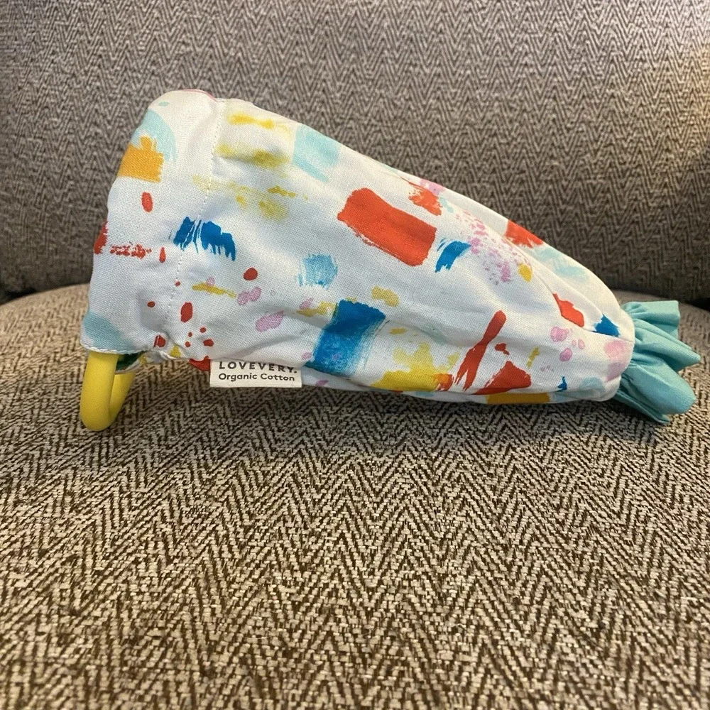 Lovevery Organic Cotton Sensory Multicolor Pouch Scoop Thinker Play Kit 11-12 mo